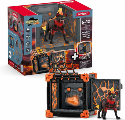 SCHLEICH ELDRADOR Creatures | Battle CAVE Lavahyäne 42674 | Set aus ELDRADOR Battle Cave mit Monster, Schusswand & Kristall | Battle Caves zur Arena stapelbar | Spielzeug ab 7 Jahren | 27 Teile Angebot bei HelloDeals