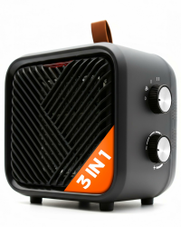 3 in 1 Keramik Elektro Heizlüfter – Elektroheizung klein & leiser Heizungslüfter mit Thermostat (1000/1500W + 4W Ventilator), energiesparender elektrischer Heizer/Heizgebläse für Innenräume Angebot bei HelloDeals