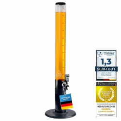 GOODS+GADGETS XXL Trinksäule Biersäule Biertower Party Bier Zapfsäule mit Zapfhahn (5 Liter) 1 X Bierspender, 5 L Angebot bei HelloDeals