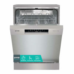 Gorenje GS642E90X Freistehender Geschirrspüler, 60 cm, 13 Maßgedecke, Total AquaStop, vollständiger Überlaufschutz, Hygiene Programm, SpeedWash Funktion, Selbstreinigung, UltraClean Besteckkorb freistehend, E, Inox Angebot bei HelloDeals