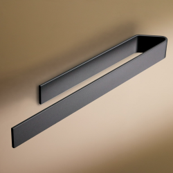 Designfabrik Hamburg Handtuchhalter ohne Bohren | Handtuchhalter Wand für Bad & Küche | Handtuchring | Wandhalter selbstklebend für Badezimmermöbel | Handtuchhalter Schwarz 40 cm | Modernes Design Matt Schwarz 40.0 Zentimeter Angebot bei HelloDeals