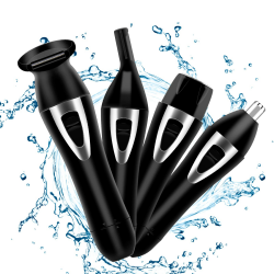 Wiederaufladbarer Augenbrauen trimmer, Bikini trimmer für Frauen, 4-in-1 Augenbrauenrasierer und schmerzfreier Augenbrauen epilierer, IPX7 Augenbrauen Nase Körper Gesichtshaarentferner für Frauen Angebot bei HelloDeals