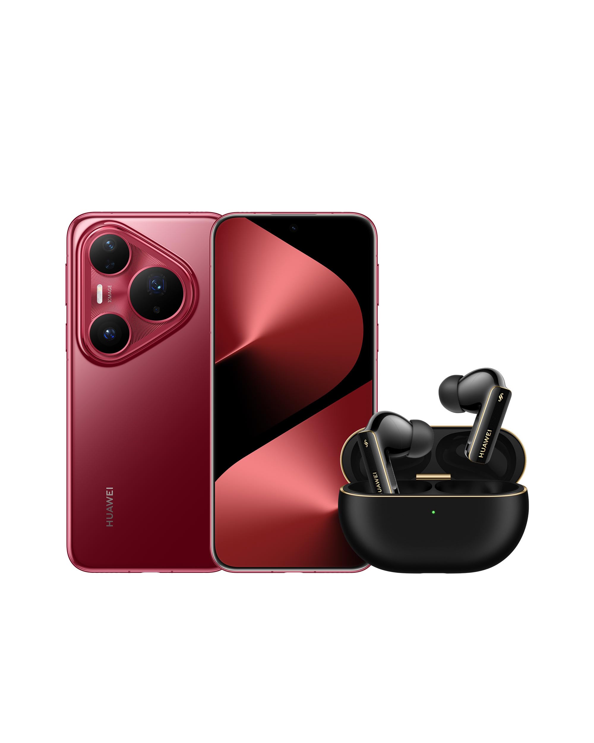HUAWEI Pura 80 Pro Smartphone Glazed Red+ FreeBuds Pro 4 Schwarz, 12GB+512GB, 1 Zoll Ultra Lighting HDR-Kamera, Dual-Teleobjektiv mit ultragroßem Sensor, KI-Geräuschunterdrückung, 5170 mAh Pura 80 Pro Bundle mit FB Pro 4 Rot Angebot bei HelloDeals