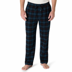 Amazon Essentials Herren Atmungsaktive Flanell-Pyjamahose (Erhältlich In Groß Und Schwer) L Schwarz Blau Karomuster Angebot bei HelloDeals