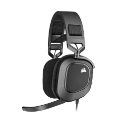 Corsair HS80 RGB USB Gaming-Headset mit Dolby Audio 7.1-Surround-Sound (Mikrofon in Broadcast-Qualität, Ohrmuscheln aus Memory-Schaumstoff, Hi-Fi-Sound, Robuste Konstruktion) Karbon, Schwarz HS80 RGB USB Schwarz Angebot bei HelloDeals