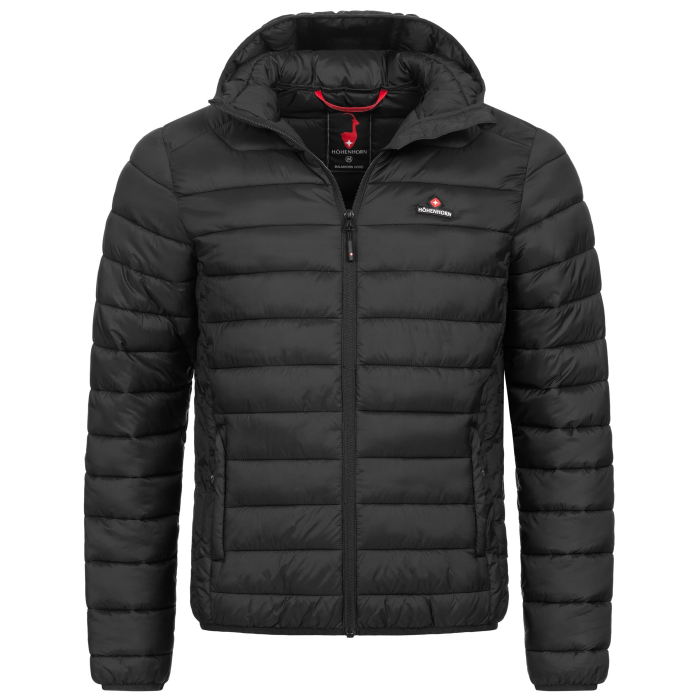 Höhenhorn Balmhorn Herren Jacke Übergangsjacke Steppjacke mit Kapuze L Midnight Black Hood Angebot bei HelloDeals