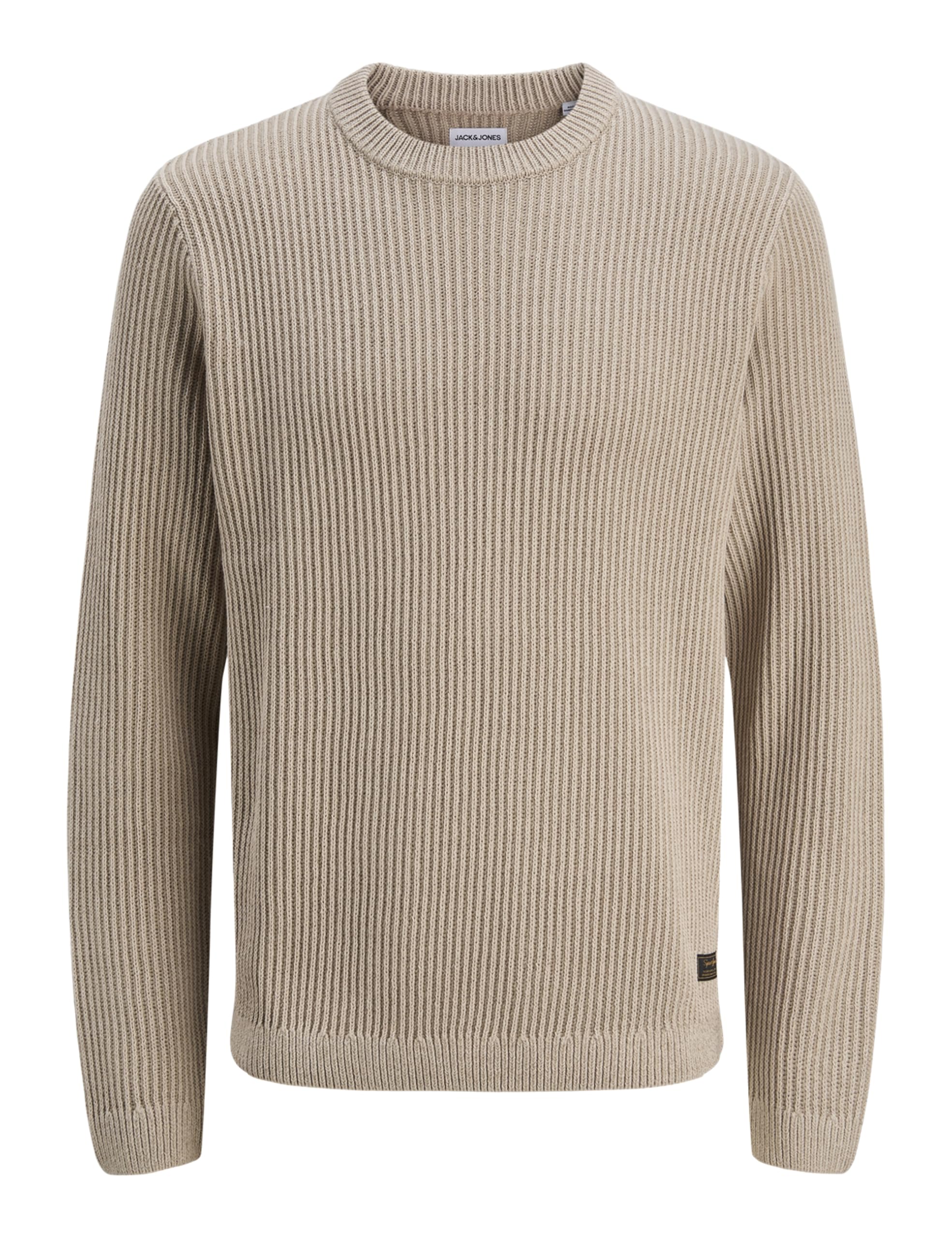 JACK & JONES Herren Rundhals Strickpullover JJEDOVER Knit Crew Neck - Regular Fit M Moonbeam Angebot bei HelloDeals