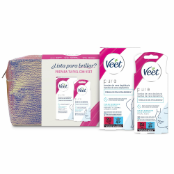 Veet Körperpflegetasche, inklusive 20 Haarentfernungs-Wachsstreifen für Beine und Körper und 20 Wachsstreifen für das Gesicht Angebot bei HelloDeals