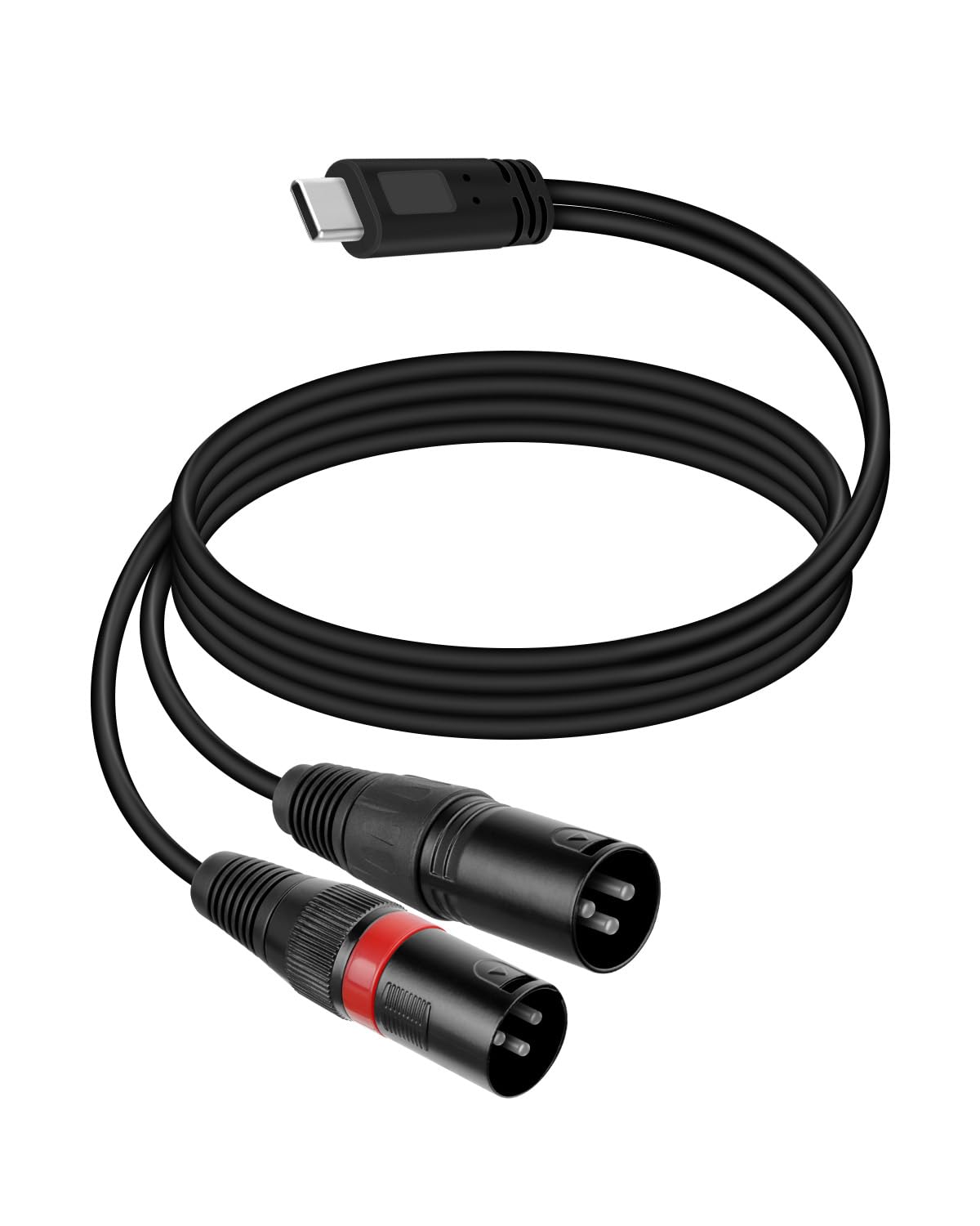 RIIEYOCA USB C zu Dual XLR Splitter Audio Kabel, Typ C zu 2 XLR Male Output Stereo Audio Adapter Kompatibel mit Handys oder Laptops（1m/3,3ft） Angebot bei HelloDeals