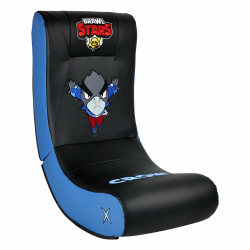 SUBSONIC – Gaming-Schaukelstuhl Brawl Stars Crow – Ergonomischer Rocking Chair mit offizieller Lizenz – Schwarzes und blaues Kunstleder mit Stickereien Angebot bei HelloDeals