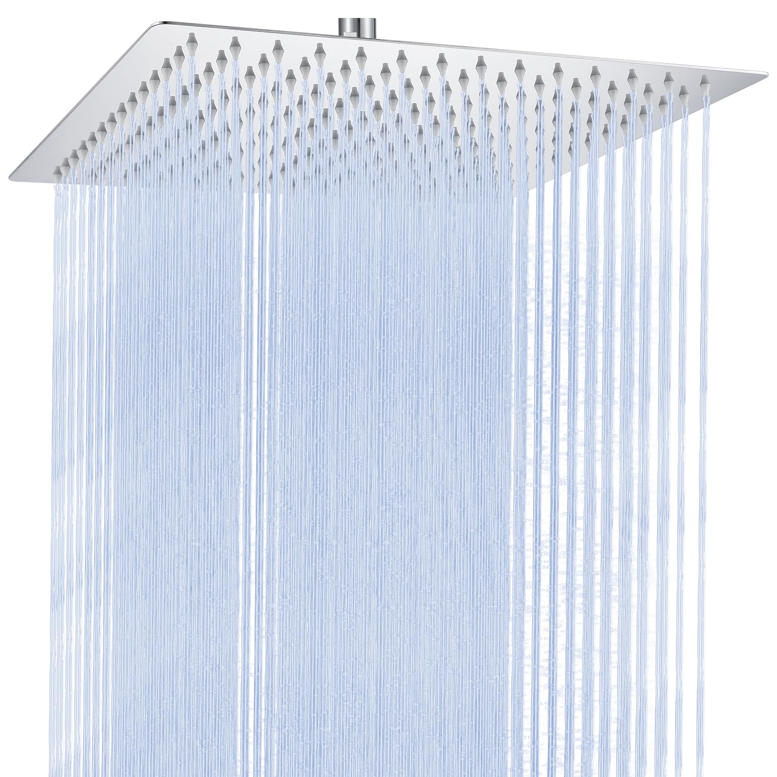 Auralum Regendusche Duschkopf 10 Zoll, Edelstahl Regenduschkopf 25x25 cm Eckig, 360° Verstellbare Kopfbrause Groß mit Selbstreinigenden Düsen, Chrom Eckig-chrom 10 Zoll Angebot bei HelloDeals