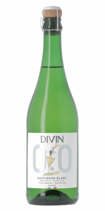 DIVIN Sauvignon Blanc Spritzig 0,0% Alkoholfreier Schaumwein (1 x 0,75 l) Angebot bei HelloDeals