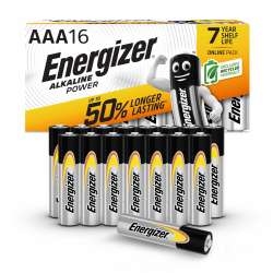 Energizer Alkaline Power Batterien AAA (16 Stück) - Hochleistungsbatterien 1,5V - Batterie für Haushalt und Büro - 100% plastikfreie Verpackung - 7 Jahre lagerfähig [Exklusiv bei Amazon] Angebot bei HelloDeals