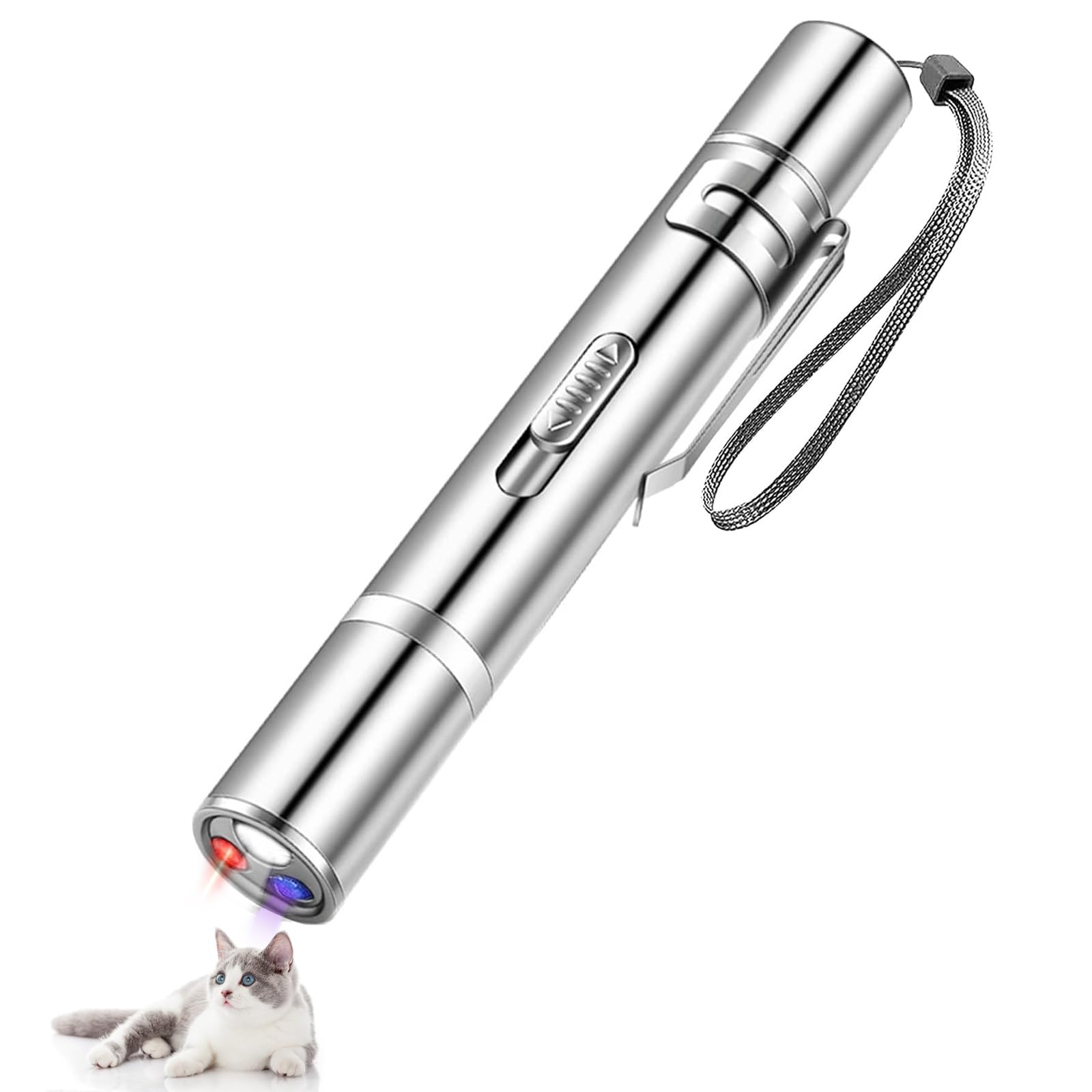 Vinmooog Interaktives katzenspielzeug Katzen Spielzeug Katze Hund Spielzeug Kitten Spielzeug, 7 In1 cat Toy Multimode Spielzeug für Haustiere Trainingsgerät Angebot bei HelloDeals