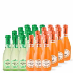 SCAVI & RAY Piccolo Mix Set – 24 x 0,2l Glasflaschen – Hugo Aperitivo & Sprizz Aperitivo – mediterrane Aperitif-Spezialitäten – Stilvoller Genuss für unterwegs & kleine Genussmomente Angebot bei HelloDeals