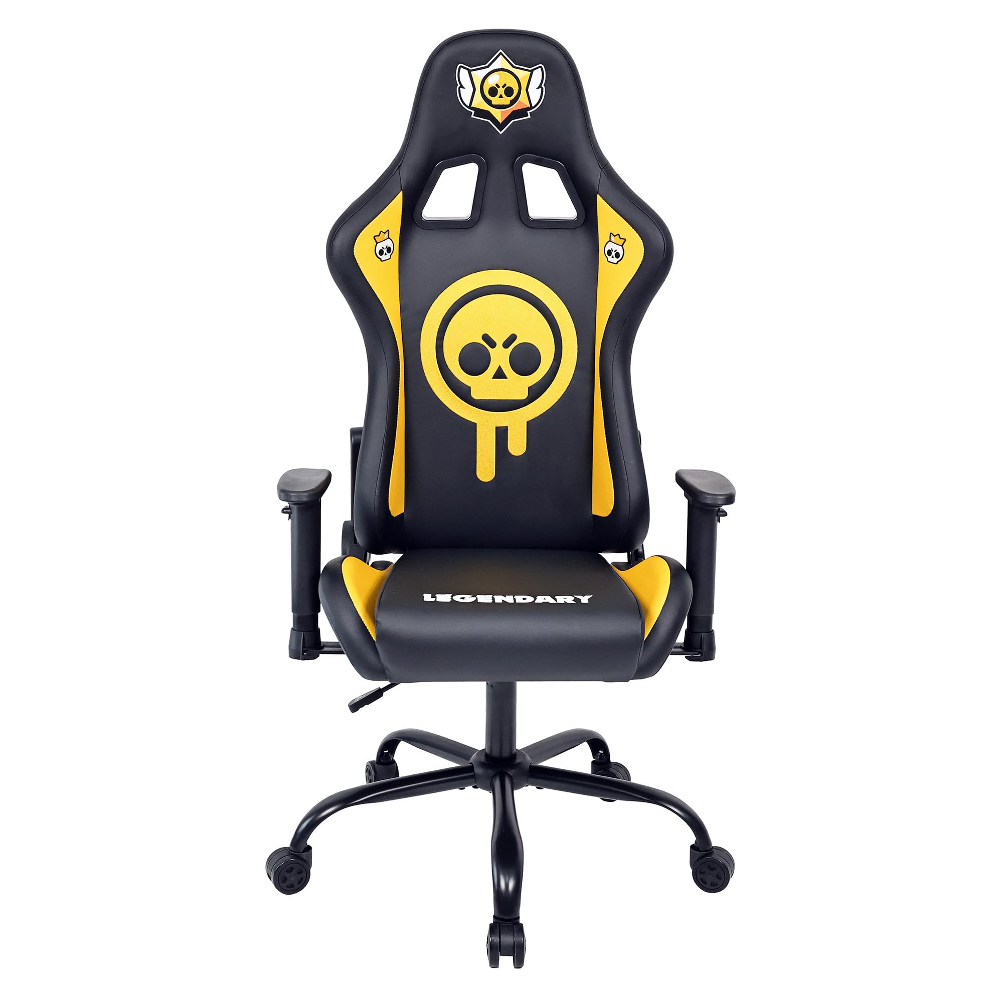 SUBSONIC - Gaming-Stuhl Brawl Stars Bürostuhl, Gaming-Stuhl für Erwachsene, bequemer Sitz, integrierte Kopfstütze, verstellbare Armlehnen und Höhe, ergonomische Rückenlehne - Schwarz Angebot bei HelloDeals