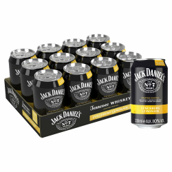 Jack Daniel's Lynchburg Lemonade - Tennessee Whiskey - Whiskey Noten treffen auf spritzig-süße Zitronenlimonade -12 x 0.33L/ 10% Vol. Angebot bei HelloDeals