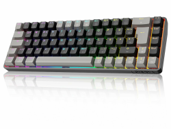 Dierya DK68 Kabellose Gaming Tastatur Deutsches Layout-QWERTZ,Bluetooth/2.4GHz/USB-C 68 Tasten RGB Beleuchtung Mechanische Tastatur,Linear Roter Switch,Grauschwarz Rote Switch-QWERTZ Grauschwarz Angebot bei HelloDeals