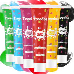 Lebensmittelfarbe Gel 20g x 6 Farben- Hochkonzentriert Lebensmittelfarbegel Flüssig lebensmittelfarben zum Kuchen Backen, Kekse, Getränken, Fondantieren, Macaron, Seifen,Slime (120g) Gel 20 ml (6er Pack) Angebot bei HelloDeals