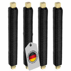 ECENCE 4er Set Blumendraht verzinkt, 0,65mm Basteldraht, Wickeldraht lose auf Holzwickel zur Befestigung von Blumen und Pflanzen, Bindedraht 35m Farbe Schwarz Angebot bei HelloDeals