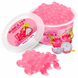 He-Ju Bubble Tea Perlen DRACHENFRUCHT 490 GRAMM vegan, glutenfrei, gelatinefrei, Boba Fruchtperlen Dragonfruit Drachenfrucht Klein Angebot bei HelloDeals