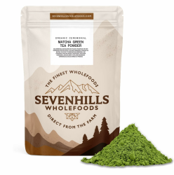 Sevenhills Wholefoods Bio Ceremonial Matcha Grüntee Pulver aus Japan 200g, Uji, Kyoto, Zeremoniell, Zeremonie, Premium Qualität 200 g (1er Pack) Angebot bei HelloDeals