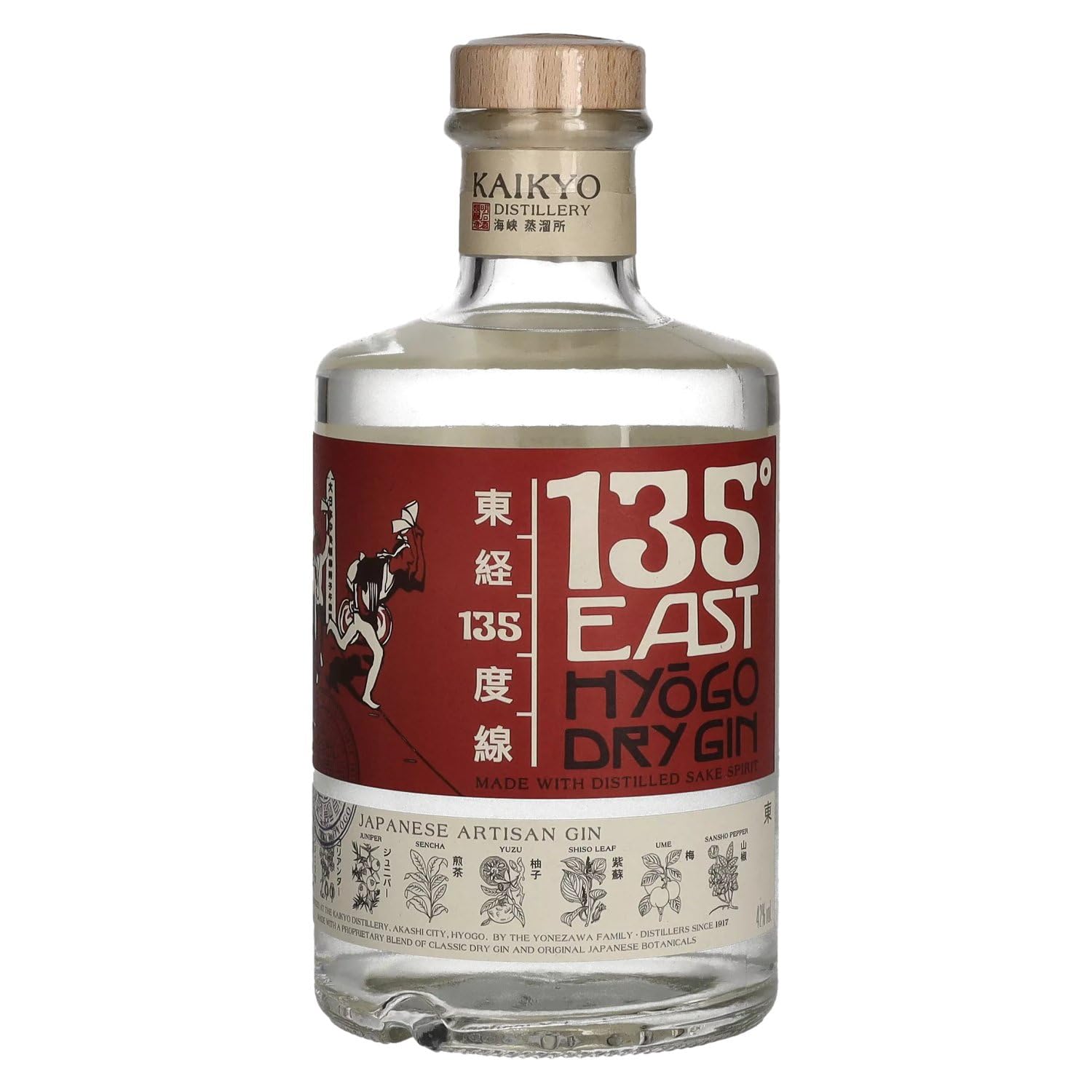 135° EAST Gin | Japanese Botanicals | Noten von Sansho-Pfeffer | Mit destilliertem Sake | 700ml | 42% alc. | Gold Award Gewinner des San Fransisco World Spirits Competition 2024 Angebot bei HelloDeals