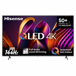 Hisense 75E7NQ Pro 189 cm (75 Zoll) Fernseher, 4K UHD, QLED, Smart TV, Total HDR, Dolby Vision IQ Atmos, 144Hz (VRR), HDMI 2.1, Game Mode PRO, Triple Tuner, Alexa Built-In, Dunkelgrau, [2024] 75 Zoll E7 Pro 144 Hz 2024 Angebot bei HelloDeals