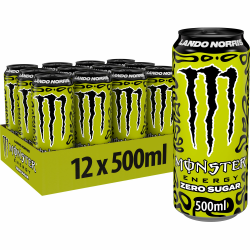 Monster Energy® Lando Norris - koffeinhaltiger Energy-Drink mit futuristischem Melonen-Yuzu-Geschmack - full Flavour, zero Zucker, zero Kalorien - in praktischen Einweg Dosen (12 x 500 ml) Angebot bei HelloDeals