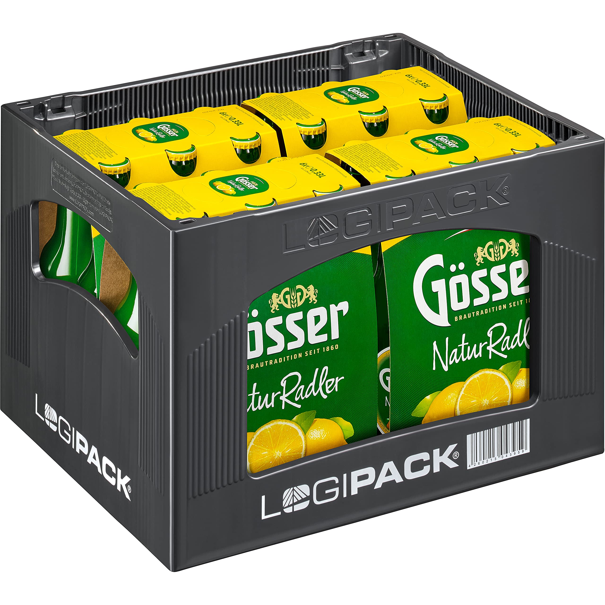 Gösser NaturRadler Mehrweg (4 x 6 x 0.33l) im Kasten MEHRWEG Single 330.00 ml (24er Pack) Angebot bei HelloDeals