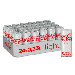 Coca-Cola Light Taste - mit originalem Coca-Cola-Geschmack - ohne Kalorien - erfrischendes Softgetränk in coolen Einweg Dosen (24 x 330 ml) Angebot bei HelloDeals