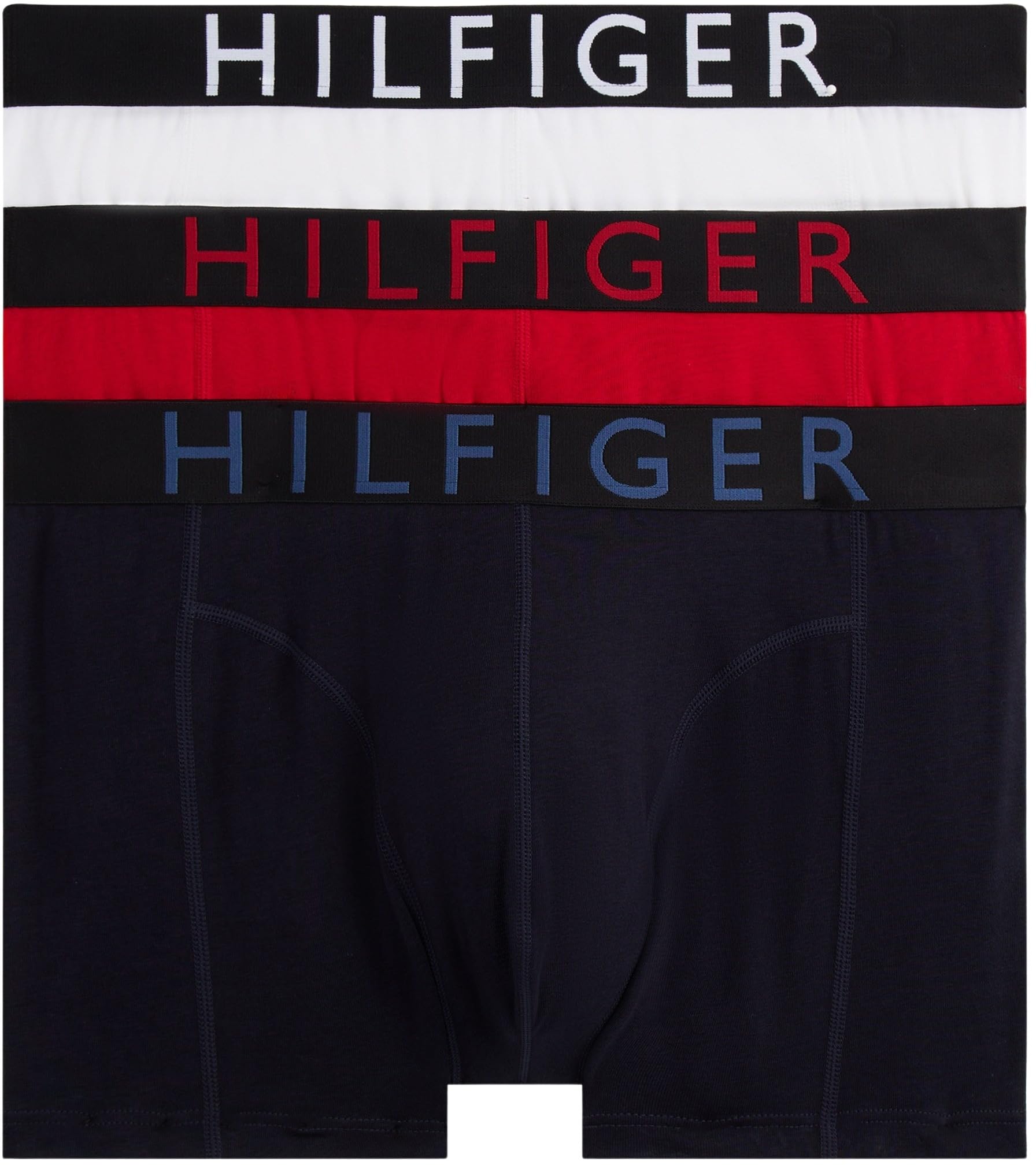 Tommy Hilfiger Herren 3p Trunk Um0um03464 Trunk (3er Pack) S Blue (Med Red/Th Whte/des Sky) Angebot bei HelloDeals