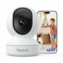 Reolink 2K Überwachungskamera Innen, 360°-Ansicht Indoor Kamera WLAN mit Auto-Tracking, Baby Monitor mit Personen-/Tier-/Weinen-Erkennung, 2,4 GHz Wi-Fi, Privatmodus, 2-Wege-Audio, E1 4MP Angebot bei HelloDeals