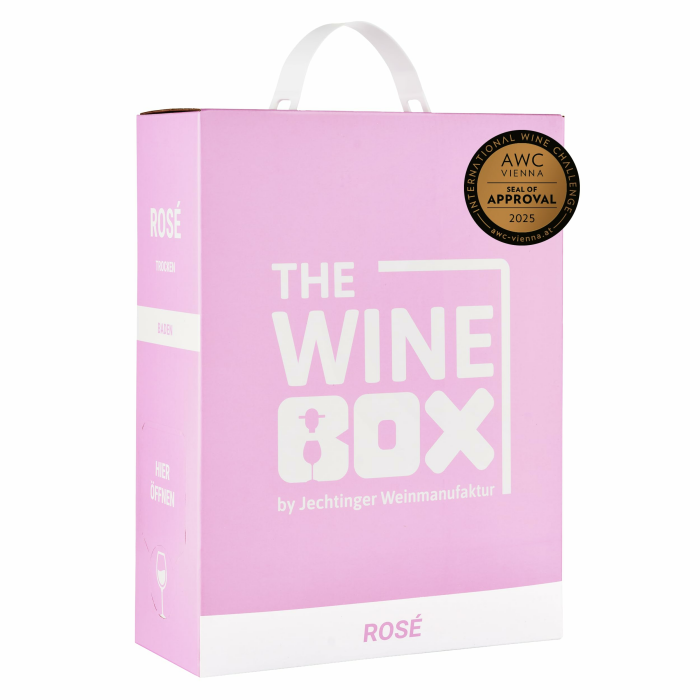 The Wine Box Rosé trocken – Wein Box Jechtinger Roséwein vom Kaiserstuhl mit zarten Aromen von Erdbeere & Himbeere, fruchtig-frisch (1 x 3,0 l Bag-in-Box) Angebot bei HelloDeals