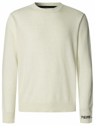 Pepe Jeans Herren Andre Crew Neck Strickwaren (1er Pack) XXL Beige (Elfenbeinweiß) Angebot bei HelloDeals