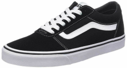 Vans Ward Herrenschuhe Schnürschuhe Rot Freizeit 45 EU Suede Canvas Black White Angebot bei HelloDeals