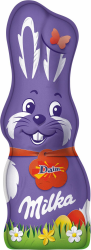 Milka Schmunzelhase Daim – Osterschokolade mit knusprigen Mandel-Karamell-Stückchen in zarter Schokolade – 24 x 45g Angebot bei HelloDeals