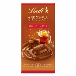 Lindt Schokolade | Weihnachts-Schokoladentafel Rum-Punsch | 100g | gefüllte Vollmilchschokolade mit feurigem Punsch – alkoholhaltig | festliche Schokolade für die Weihnachtszeit Weihnachts-Punsch Schokolade 100g (1er Pack) Angebot bei HelloDeals