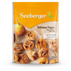Seeberger Delikatess-Feigen 12er Pack, Sonnenverwöhnte goldbraune Trockenfeigen - honig-süß zum Backen, Kochen, Snacken - essfertig, getrocknet - ohne Zuckerzusatz, vegan (12 x 200 g) 12 x 200 g 200 g (12er Pack) Angebot bei HelloDeals