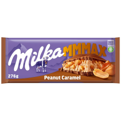 Milka Mmmax Peanut Caramel – Alpenmilch-Schokolade mit Erdnüssen, Karamell, Milchcrème und Knusper-Reis – 276g 276g (1er Pack) Angebot bei HelloDeals