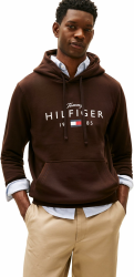 Tommy Hilfiger Herren Brand Love Big Hilfiger Hoodie Mw0mw41427 Kapuzenpullover XS Brown (Chocolate) Angebot bei HelloDeals