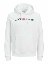 JACK & JONES Male Kapuzenpullover Logo Kapuzenpullover M Weiß Angebot bei HelloDeals