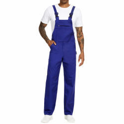 WORK IDEA Arbeits-Latzhose für Männer Multi Pocket Technology Herren Arbeitslatzhose L Königsblau Angebot bei HelloDeals