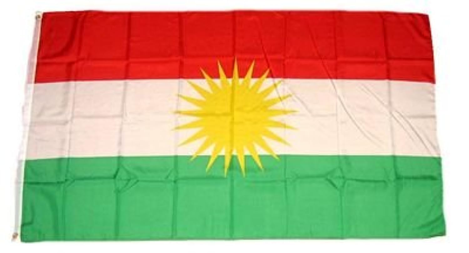 FLAGGENMAE Flagge Fahne Kurdistan 90 x 150 cm Angebot bei HelloDeals