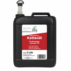 SWS Forst GmbH SUPER-OIL Kettensägenöl 5 L – Hochwertiges Kettenöl für Motorsäge – Sägekettenöl mit Haftzusatz – Für Kettensäge & Führungsschiene 5 Liter Angebot bei HelloDeals