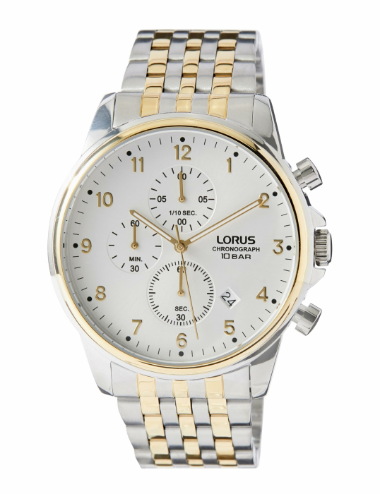 Lorus Herren Uhr Chronograph Analog Edelstahl mit Metallband RM338JX9 Angebot bei HelloDeals