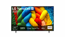 LG 65NANO80A6B TV 65 Zoll (165 cm) 4K NanoCell AI TV (α7 Gen8 4K AI Prozessor, webOS 25, 60Hz) [Modelljahr 2025] 65 Zoll NANO80A Serie (2025) Angebot bei HelloDeals