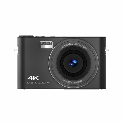Andoer Digitalkamera, 4K 64MP Fotoapparat Digitalkamera, 3 Zoll IPS-Touchpanel Kompaktkamera mit 18X Digitalzoom, Kinderkamera Digital Kamera für Kinder, Mädchen,Teenager, Jungen, Anfänger Black Angebot bei HelloDeals