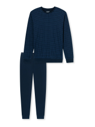 Uncover by Schiesser - Basic - Schlafanzug 52 Nachtblau Angebot bei HelloDeals