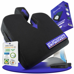 Keilkissen zur Verbesserung der Sitzhaltung - Bequemes ergonomisches Sitzkeil für Stuhl, Auto & Co. | Orthopädisches Sitzkissen mit Optimalem Memory-Foam Härtegrad Memory-Schaum Keilkissen Medium (70-95 KG) Angebot bei HelloDeals